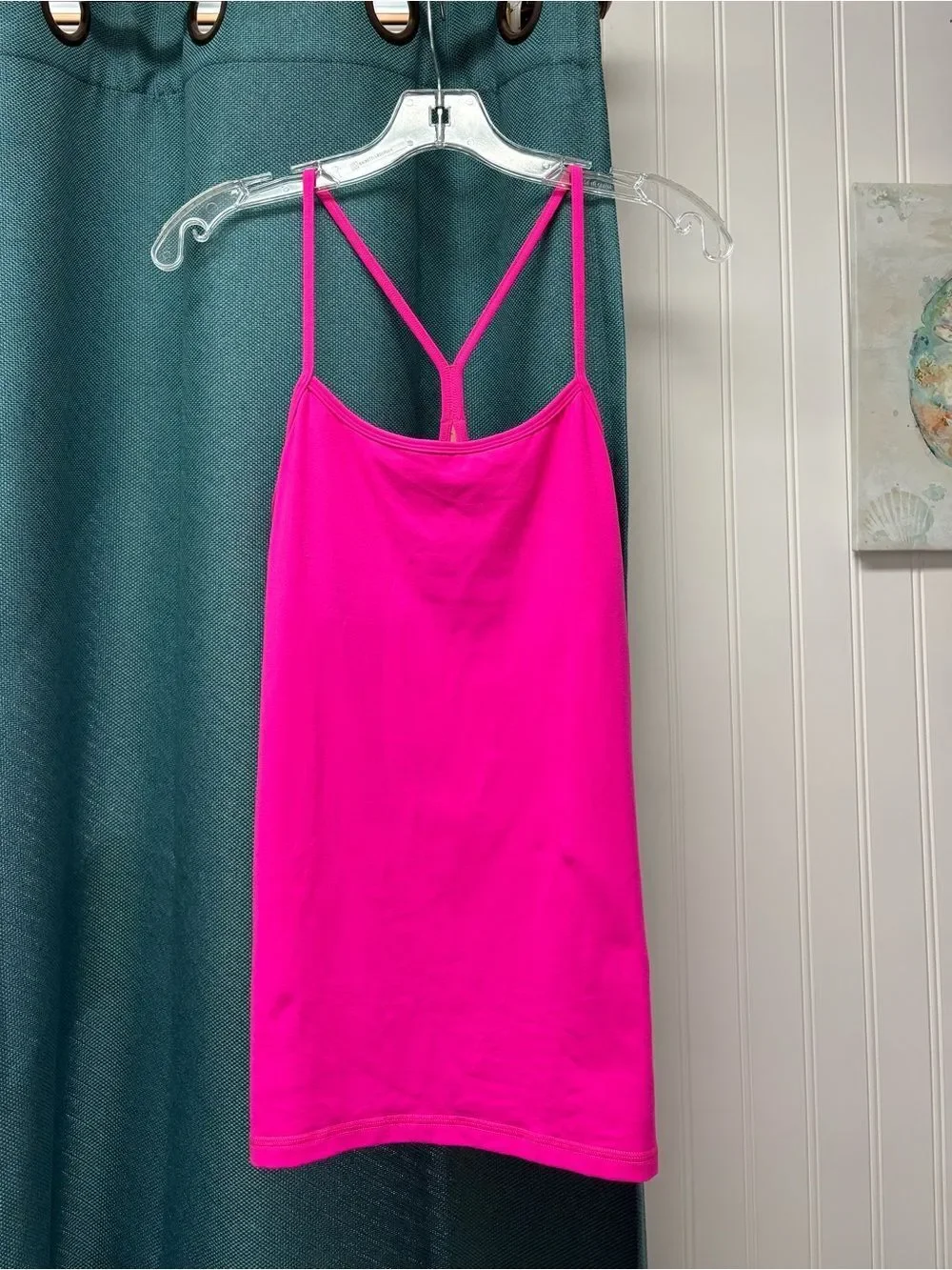 Lululemon bright pink tank top size 2